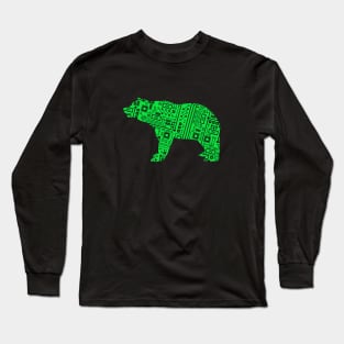 Circuit Board Bear Long Sleeve T-Shirt